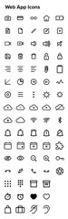 Web App Outlined Icons