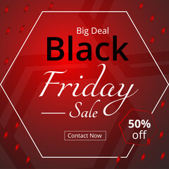 Black Friday Super Sale Post Design Template