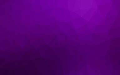 Dark Purple vector blurry triangle pattern.