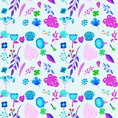 Ethnic pattern traditional Design for background, carpet, wallpaper,  clothing, wrapping, Batik, fabric, sarong,
 embroidery style, carpet, Figure tribal embroidery, Indian, Thai