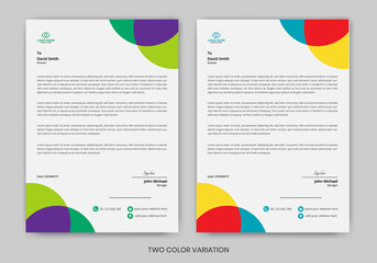 Business Letterhead Design template vector template