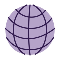 purple globe planet
