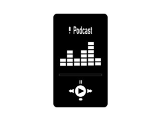 Podcast Mobile Device App Interface.