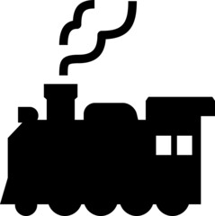 蒸気機関車のアイコン © logistock