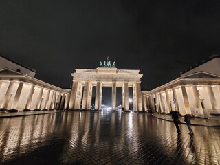 Brandenburger Tor, Berlin, Nacht, Architektur, Geschichte © Raingard Göbel
