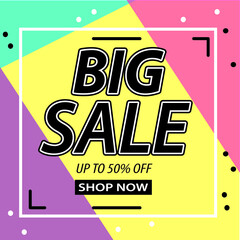 Big sale template design