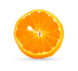 Orange fruit isolated on white background.
