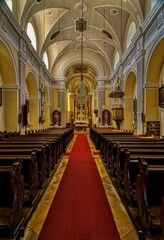 Fototapeta premium Interior of Church in Falkenstein Lower Austria