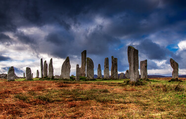 Calanais or Callanish Standing Stones, Lewis and Harris, Outer Hebrides, Scotland