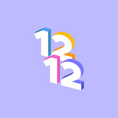 12.12 Mega Sale Gradient Background