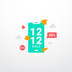 12.12 Mega Sale Gradient Background