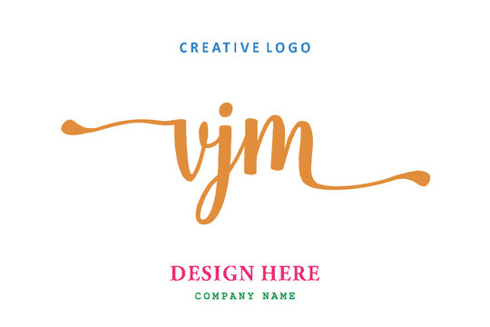VJM lettering logo is simple, easy to understand and authoritative
