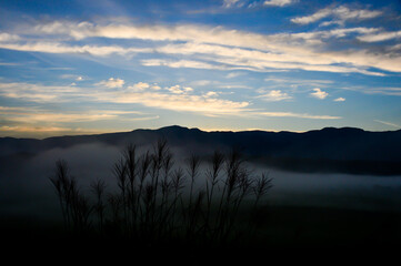 青空と長閑な風景【長野県】