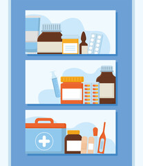 poster medicine icons