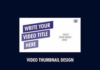 Fototapeta premium Colorful and unique video thumbnail