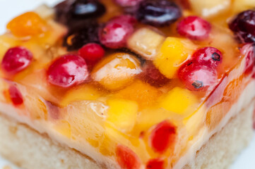 ein Stück Fruchtkuchen