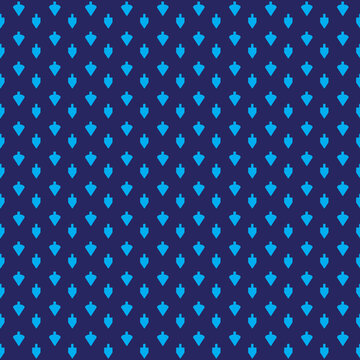 Blue White Hanukkah Background, Light Blue Dreidel Seamless Pattern On Blue Background