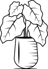 the illustration of pot vector.