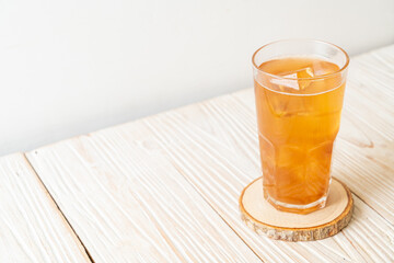 Delicious sweet drink tamarind juice and ice cube