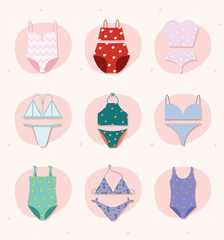 nine lady underwears