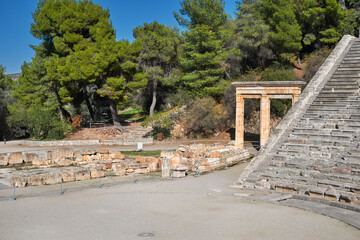 Antikes Theater, Epidaurus, Peloponnes, Argolida, Griechenland