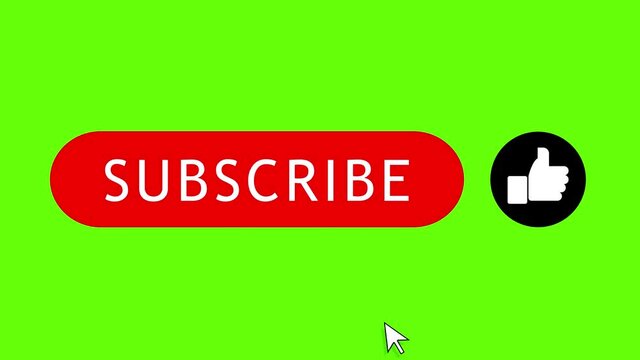 subscribe sign green screen