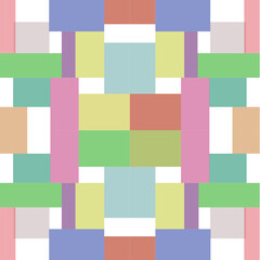 pattern of colorful squares
