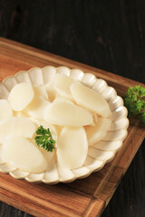Raw Tteokguk, Rice Cake Bar Slices for Tteok Soup or Mandu Guk