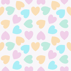 seamless background with hearts