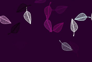 Light Purple vector doodle backdrop.