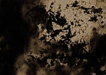 抽象的　水墨画　パターン