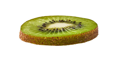  Slice of kiwi isolated on a white background