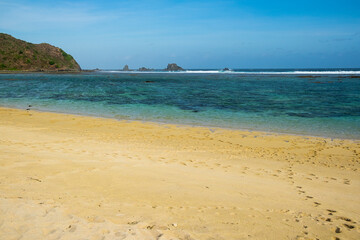 Fototapeta na wymiar Lombok beach Pantai Tampah
