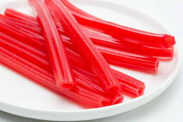 Barras de regaliz rojo