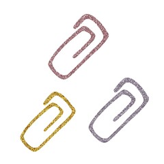 clips isolated on white