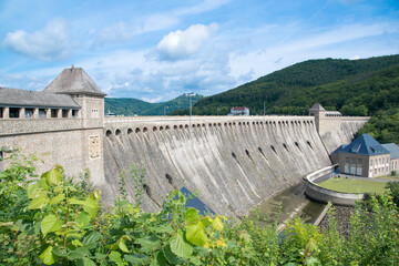 Die Edertalsperre in Norhessen in Deutschland