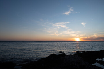 Obraz premium sunset over the sea