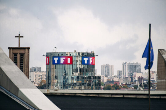 Si&egrave;ge de la chaine de t&eacute;l&eacute;vision fran&ccedil;aise TF1 &agrave; Boulogne Billancourt