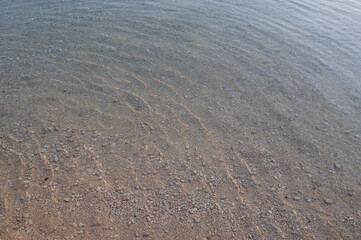 waves on sand