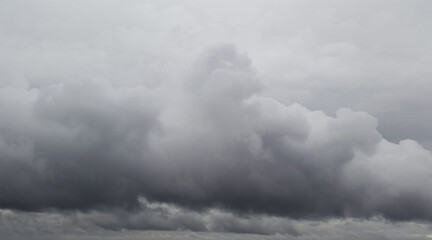 dark sky at gloomy weather - rain clouds