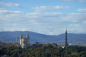 Obraz premium Notre Dame de Fourvière in Frankreich