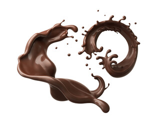 splash of chocolate or Cocoa.Include clipping path
