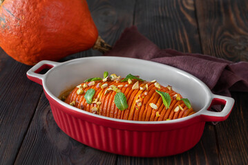 Hasselback pumpkin