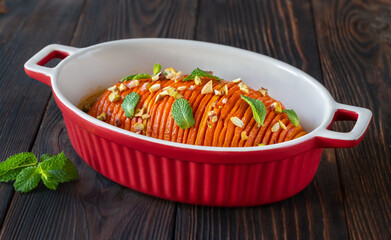 Hasselback pumpkin