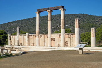 Antikes Epidaurus, Abaton, Peloponnes, Argolida, Griechenland