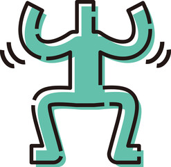 Obraz premium 元気な棒人間