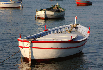 Fototapeta na wymiar Boats in the Gulf of Toulon