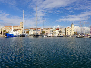 Panorama of the port of La Ciotat in Provence. France.
