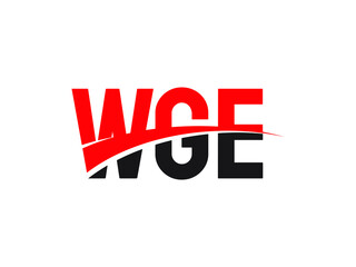 WGE Letter Initial Logo Design Vector Illustration