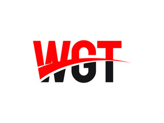 WGT Letter Initial Logo Design Vector Illustration